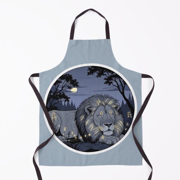 Item preview, Majestic Lion Under Moonlight - Quiet Power Design designed and sold by soletstudio.