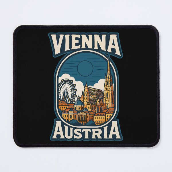 Item preview, Vienna Austria Europe Retro Vintage Travel designed and sold by TomFrontierArt.