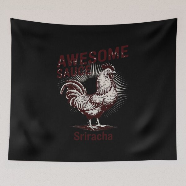 Item preview, Awesome Sauce Sriracha Rooster # designed and sold by MarryIsMonth.