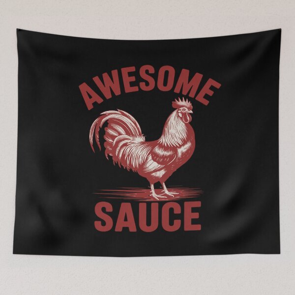 Item preview, Awesome Sauce With Picture Of Rooster 2 designed and sold by MarryIsMonth.