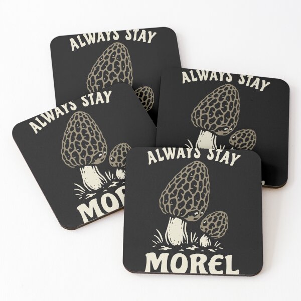 Item preview, Always stay morel - funny mushroom pun designed and sold by Halfstone.