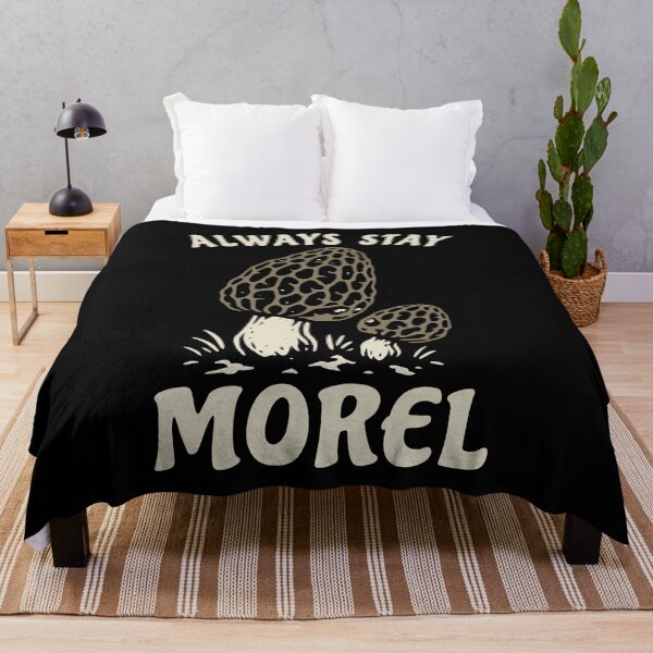 Item preview, Always stay morel - funny mushroom pun designed and sold by Halfstone.