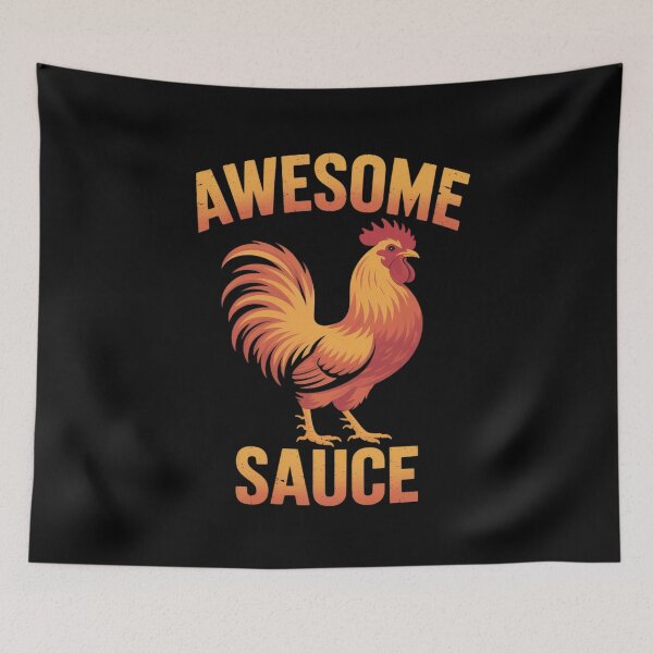 Item preview, Awesome Sauce with Picture of Rooster 5 designed and sold by MarryIsMonth.