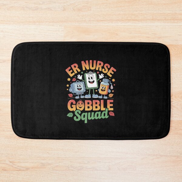 Item preview, ER Nurse Gobble Squad ER Nurse Turkey Lover Thanksgiving designed and sold by AquaKiev.