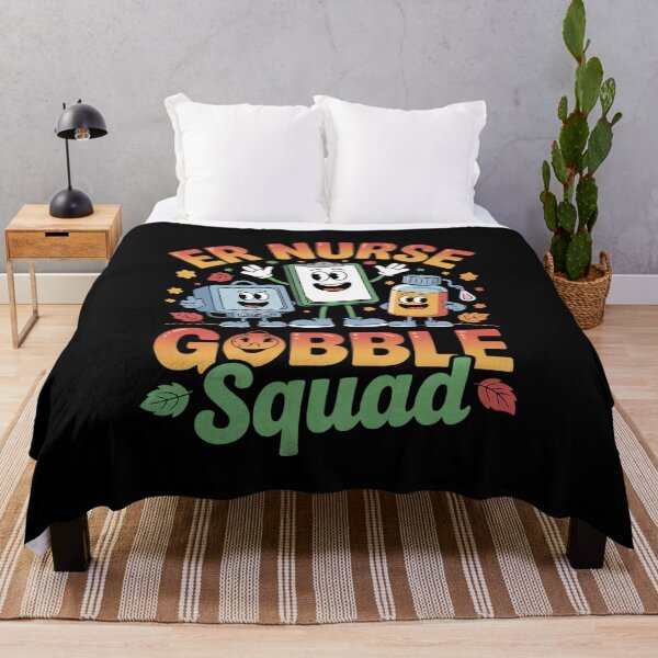 Item preview, ER Nurse Gobble Squad ER Nurse Turkey Lover Thanksgiving designed and sold by AquaKiev.