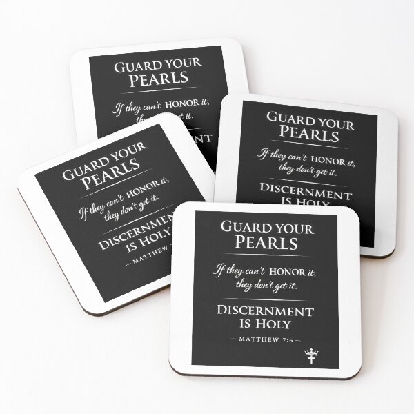 Item preview, guard your pearls discernment is holy designed and sold by OCD_JESSICA.