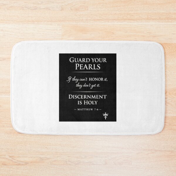 Item preview, guard your pearls discernment is holy designed and sold by OCD_JESSICA.