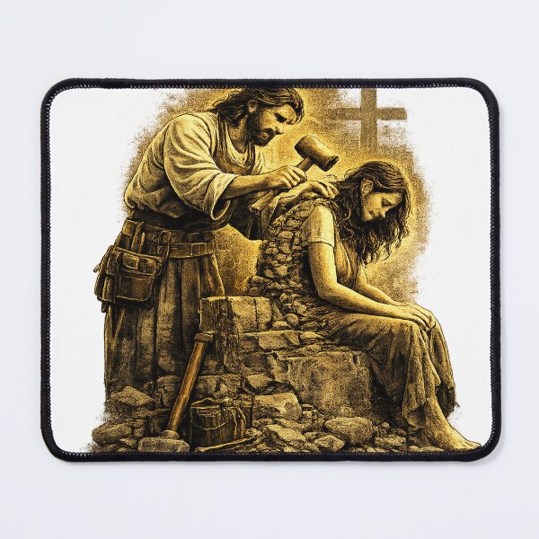 Item preview, Jesus Constructing a Woman of Faith designed and sold by Alpha Omega Shop.