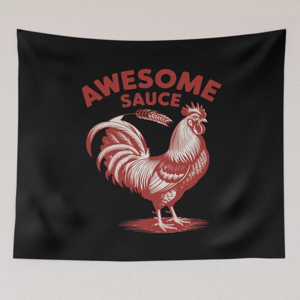 Item preview, Awesome Sauce with Picture of Rooster 8 designed and sold by FadeOfThrone.