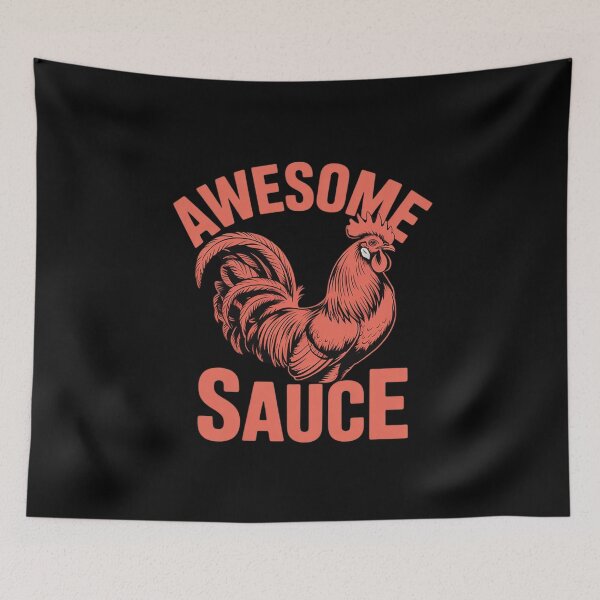Item preview, Awesome Sauce with Picture of Rooster 9 designed and sold by MarryIsMonth.