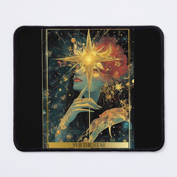 Item preview, XVII The Star Tarot Card Illustration designed and sold by Thunderg1rl.
