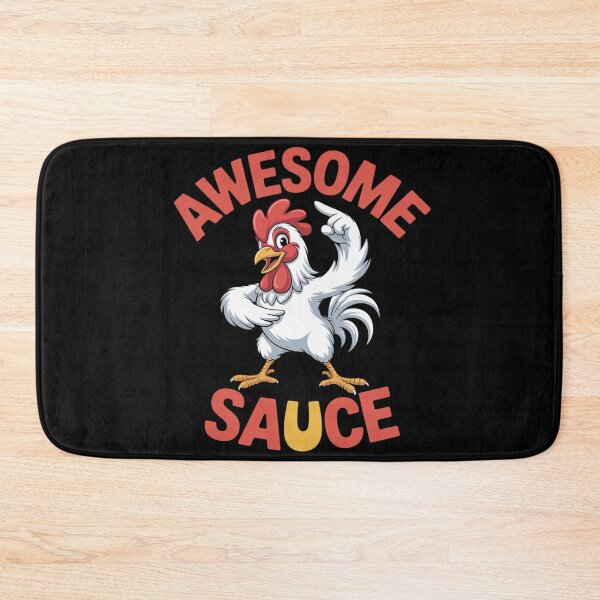 Item preview, Awesome Sauce with Picture of Rooster Dabbing Rooster designed and sold by MarryIsMonth.