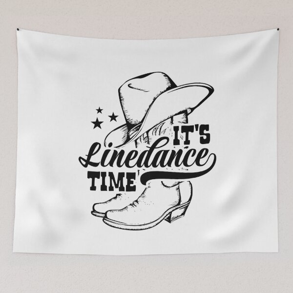 Item preview, It's line dancing time, line dancing, country USA designed and sold by Halfstone.
