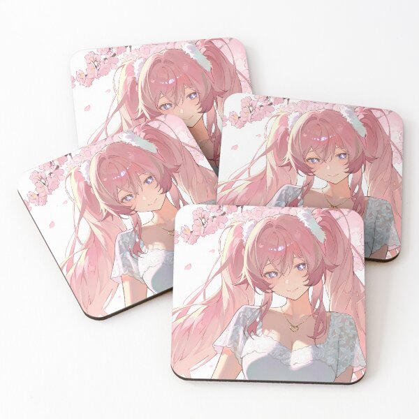 Item preview, "Pastel Kawaii Anime Girl Frilly Dress Cherry Blossom Dream Print designed and sold by GanbatteGallery.