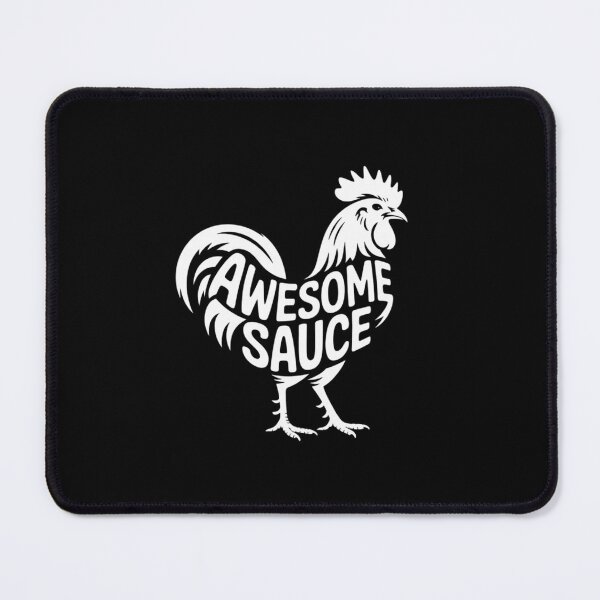 Item preview, AWESOME SAUCE with Picture of Rooster  designed and sold by MarryIsMonth.
