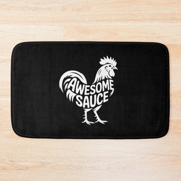 Item preview, AWESOME SAUCE with Picture of Rooster  designed and sold by MarryIsMonth.