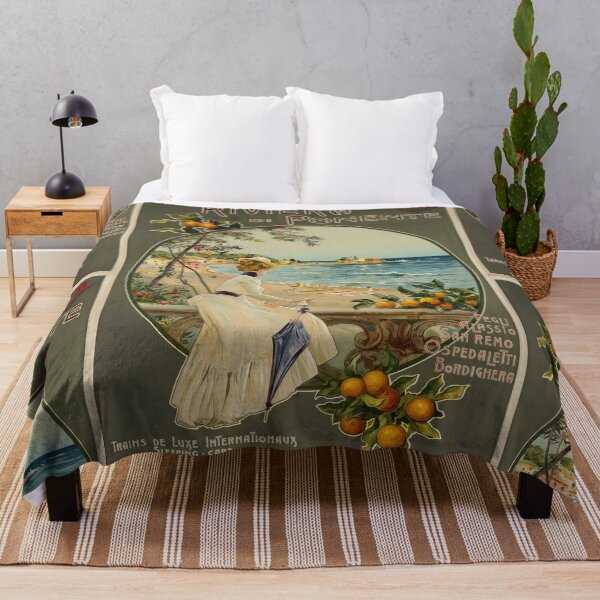 Item preview, Vintage Travel Poster | Riviera di Ponente Art Nouveau Style Print | Italian Coastal Decor & Elegant Scenic Art designed and sold by artofuniverse.