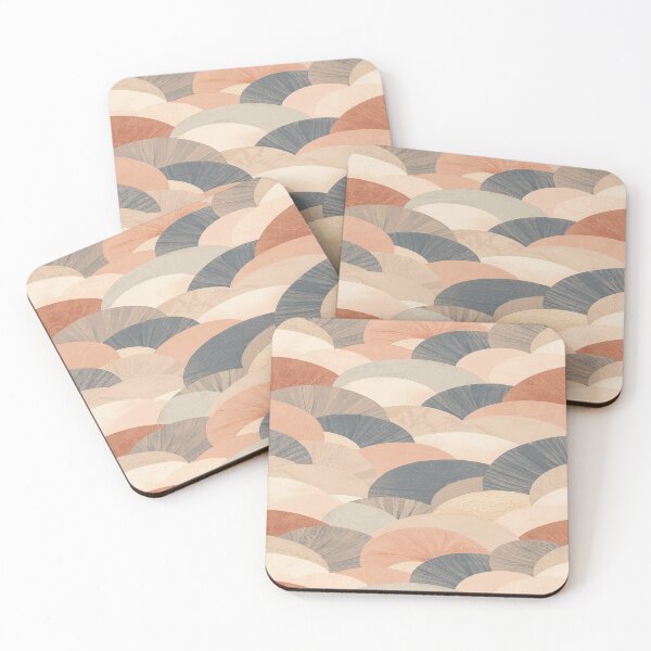 Item preview, Scalloped Line Pattern in Soft Pastels designed and sold by mari0n980.