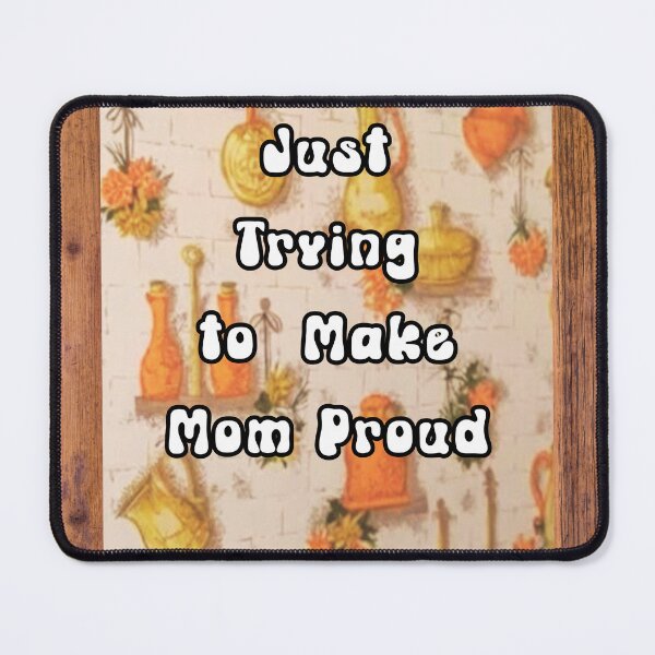 Item preview, Vintage Orange and Gold Kitchen Wallpaper -Just Trying to Make Mom Proud designed and sold by WigOutlet.