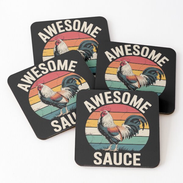 Item preview, Awesome Sauce with Picture of Rooster designed and sold by MarryIsMonth.
