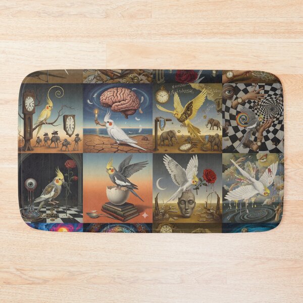 Item preview, Cockatiel Collage Inspired by Salvador Dali designed and sold by Divine Ease.