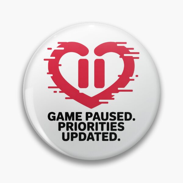 Item preview, Game Paused, Priorities Updated – Funny Gamer Valentine Shirt designed and sold by KapiPrint.