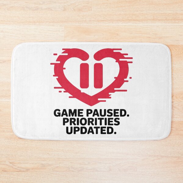 Item preview, Game Paused, Priorities Updated – Funny Gamer Valentine Shirt designed and sold by KapiPrint.