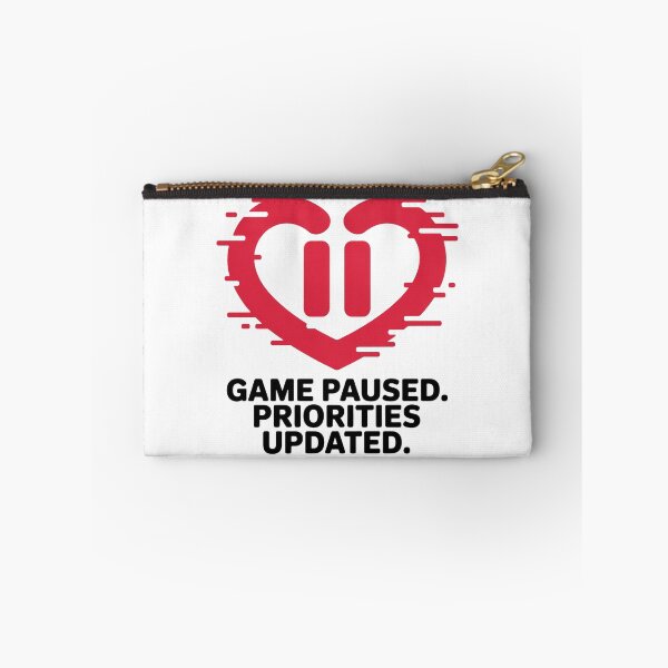 Item preview, Game Paused, Priorities Updated – Funny Gamer Valentine Shirt designed and sold by KapiPrint.