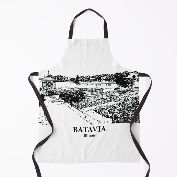 Item preview, Batavia IL - Ink Cityscape Illustration designed and sold by Lakeric Cityscapes.