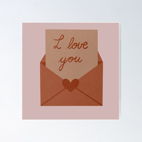 Item preview, Love Letters and Envelopes: I Love You designed and sold by ellealsopaints.