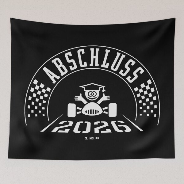 Item preview, Graduation 2026 (School leaving / Finish line / White) designed and sold by Roderix.