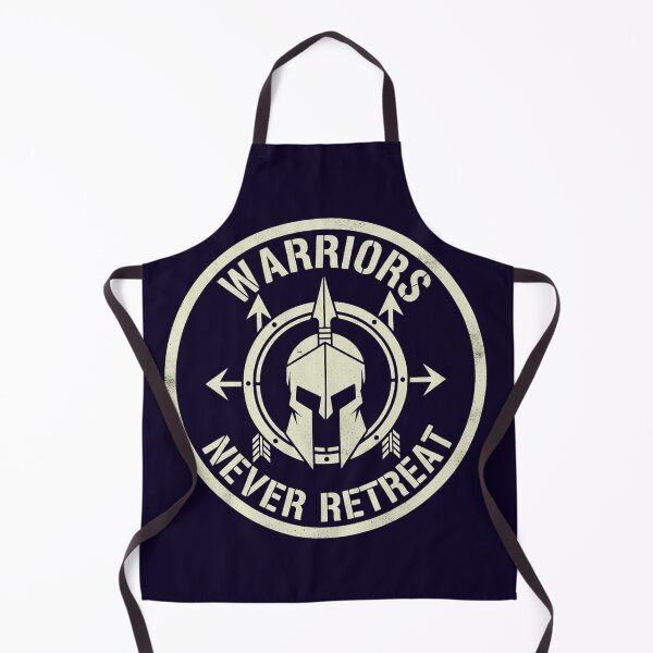 Item preview, Warriors Never Retreat Spartan Helmet Motivation Quote | Warrior Mindset Design designed and sold by SV-Creation.