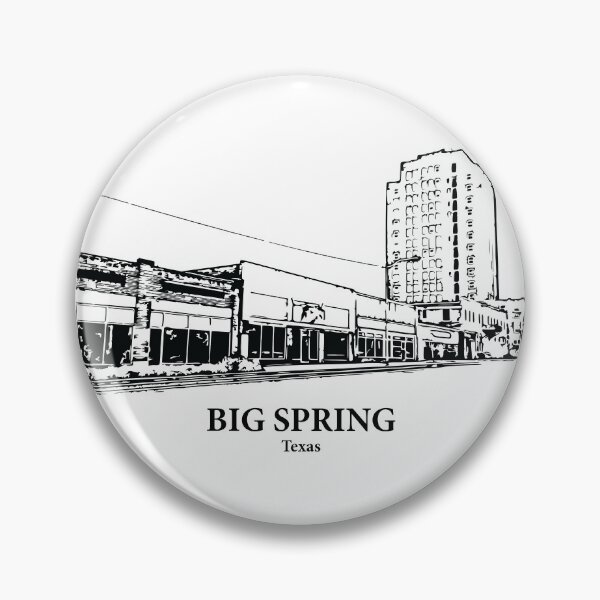 Artikelvorschau, Big Spring, Texas – Stadtbildillustration in Tusche entworfen und verkauft von Lakeric.