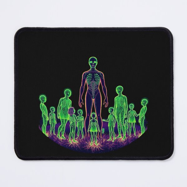 Item preview, Neon X-Ray Aliens – Sci-Fi Futuristic Neon Art designed and sold by Sparkofart07.
