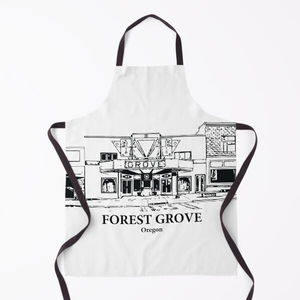 Item preview, Forest Grove OR - Ink Cityscape Illustration designed and sold by Lakeric.