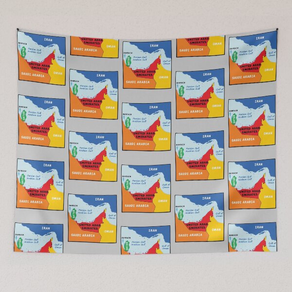 Item preview, Arabian Peninsula & Gulf States Minimalist Map designed and sold by mashmosh.