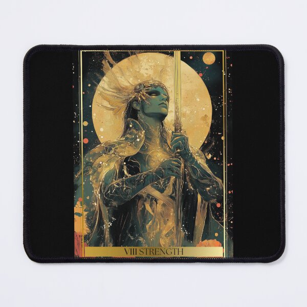 Item preview, VIII Strength Tarot Card Illustration designed and sold by Thunderg1rl.