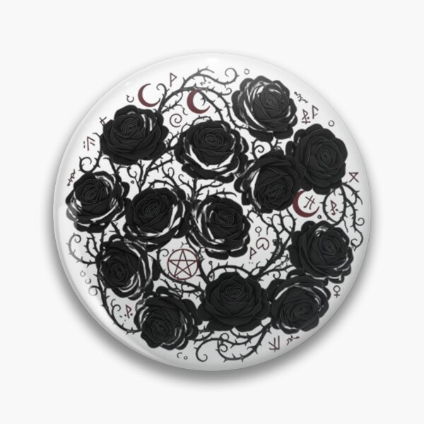 Artikelvorschau, Gothic Dark Rose – Hexenhafte Blumenmond-Ästhetik entworfen und verkauft von KrovusLab.