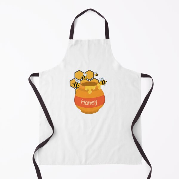 Item preview, Honey Jar with Honeycomb and Busy Bees - Cute Bee Illustration. designed and sold by LunaPrintCo.