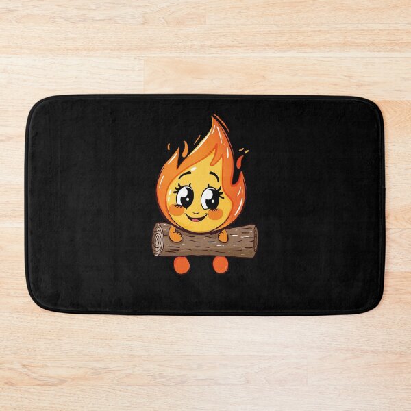 Item preview, Cute Fire Creature on a Wooden Log designed and sold by SOUFIANE1991.