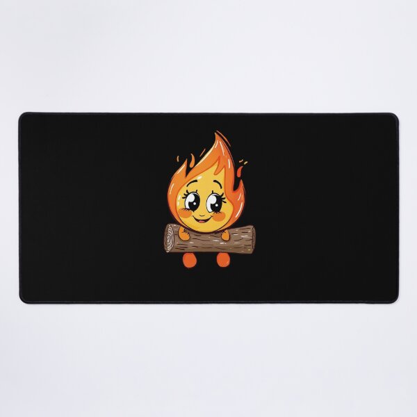 Item preview, Cute Fire Creature on a Wooden Log designed and sold by SOUFIANE1991.