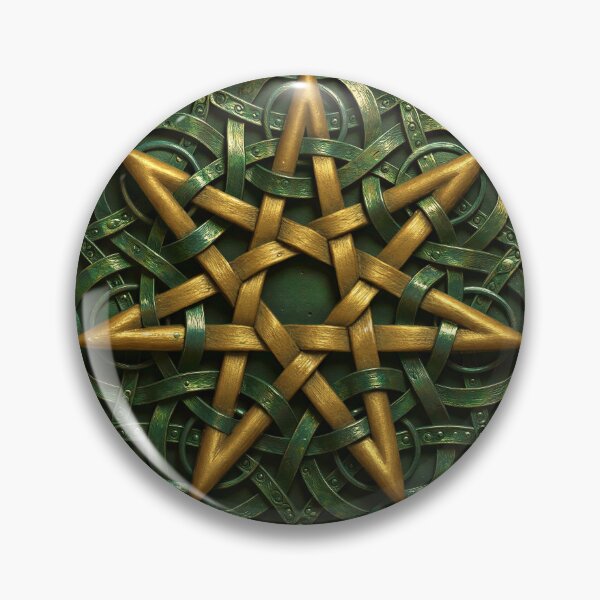 Item preview, Gold septagram relief  designed and sold by Lizzy B.