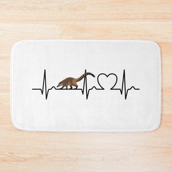 Item preview, Coati heart curve - Cute coati ECG designed and sold by Halfstone.