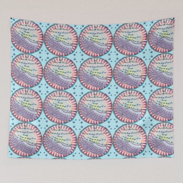 Item preview, Retro Serenity Prayer Wing designed and sold by artmuvz.