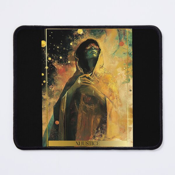 Item preview, XI Justice Tarot Card Illustration designed and sold by Thunderg1rl.