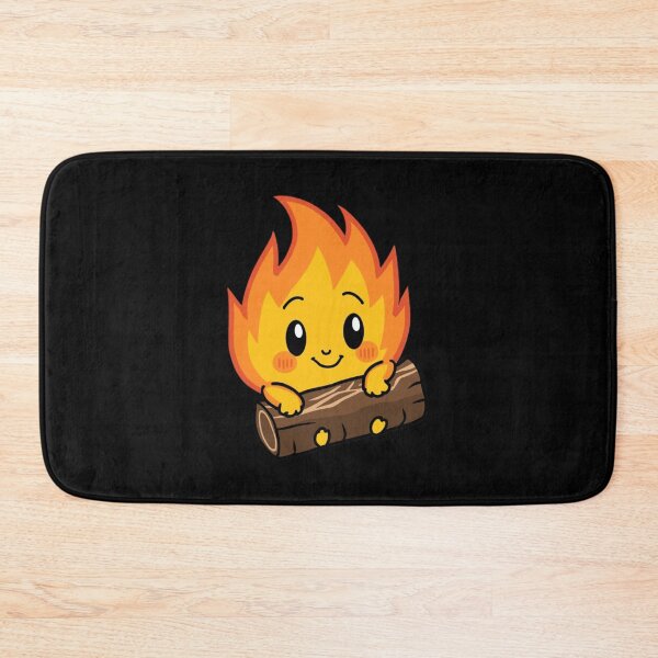 Item preview, Cute Fire Creature on a Wooden Log designed and sold by SOUFIANE1991.