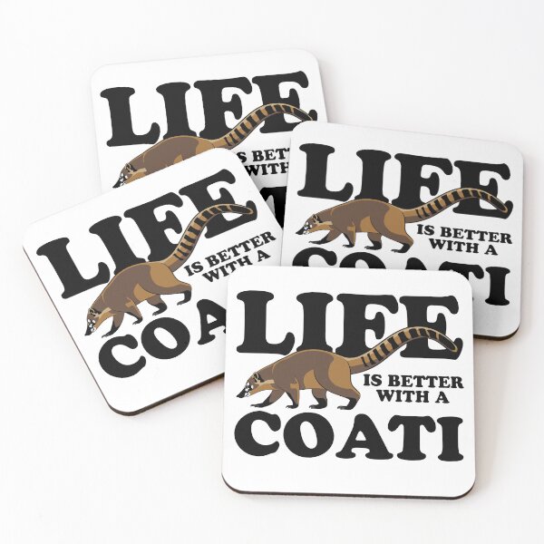 Item preview, Life is better with a coati - cute coati designed and sold by Halfstone.
