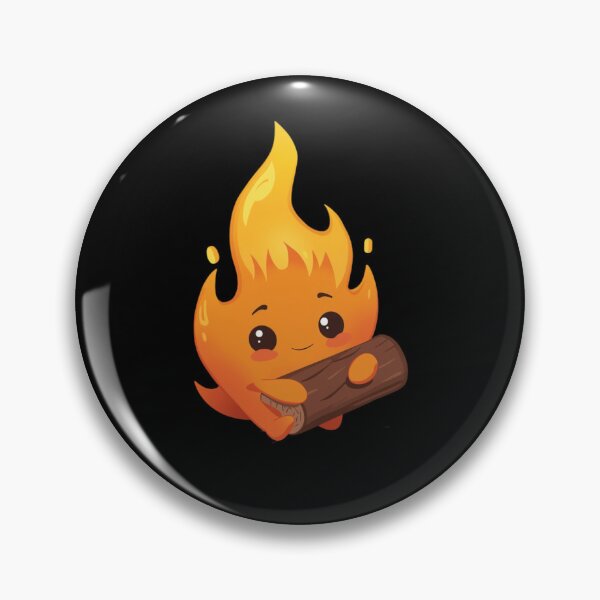 Item preview, Cute Fire Creature on a Wooden Log designed and sold by SOUFIANE1991.