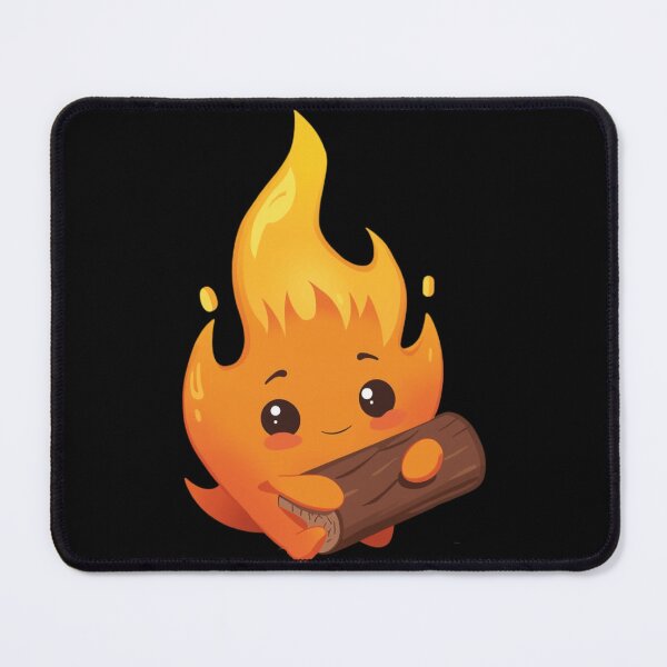 Item preview, Cute Fire Creature on a Wooden Log designed and sold by SOUFIANE1991.