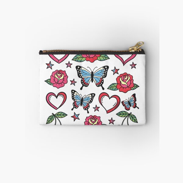 Item preview, Y2K Retro Tattoo Flash - Vintage Hearts and Stars designed and sold by KrovusLab.